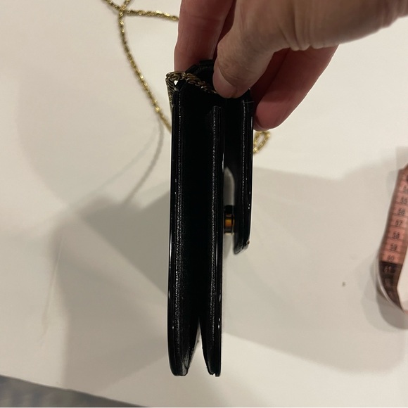 Adorable vintage leucite black gold handbag 70’s-80’s mod - Picture 4 of 9